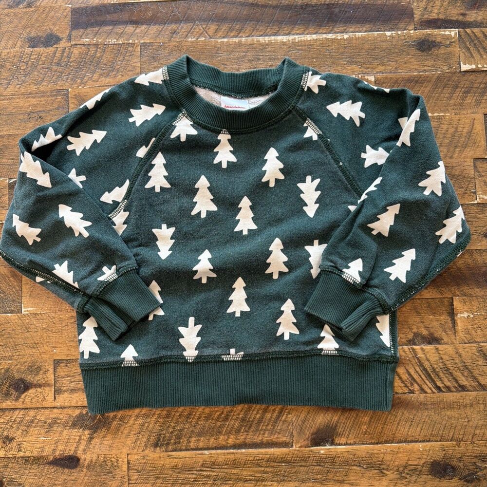 Hannah Andersen Holiday French Terry Sweatshirt 4 Christmas Trees